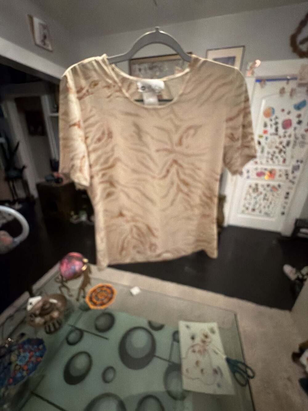 Chagall Short Sleeve Crew Neck Animal Print Tee